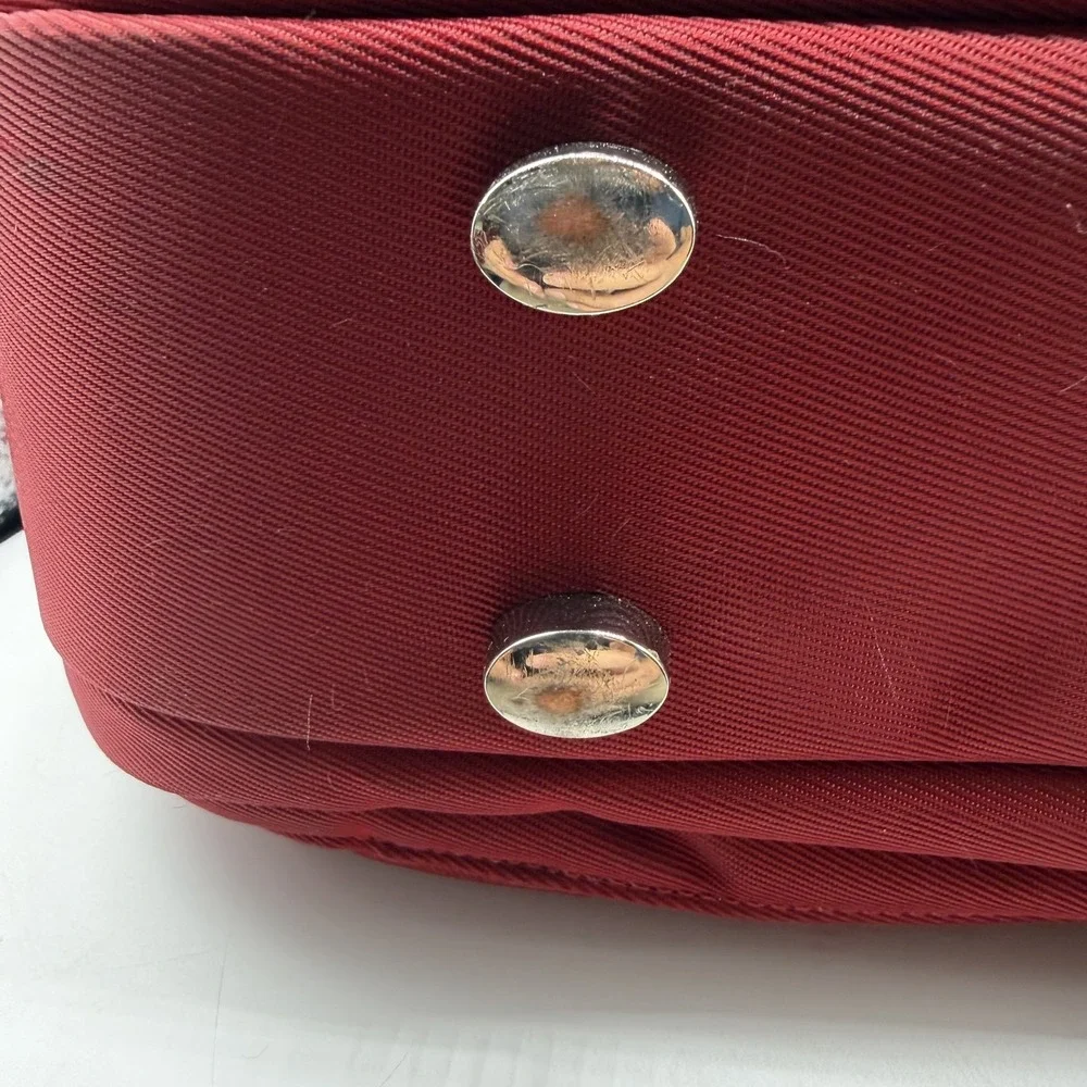 Samsonite Virgo Portfolio Quilted Laptop Briefcase Red with Shoulder‎ Strap